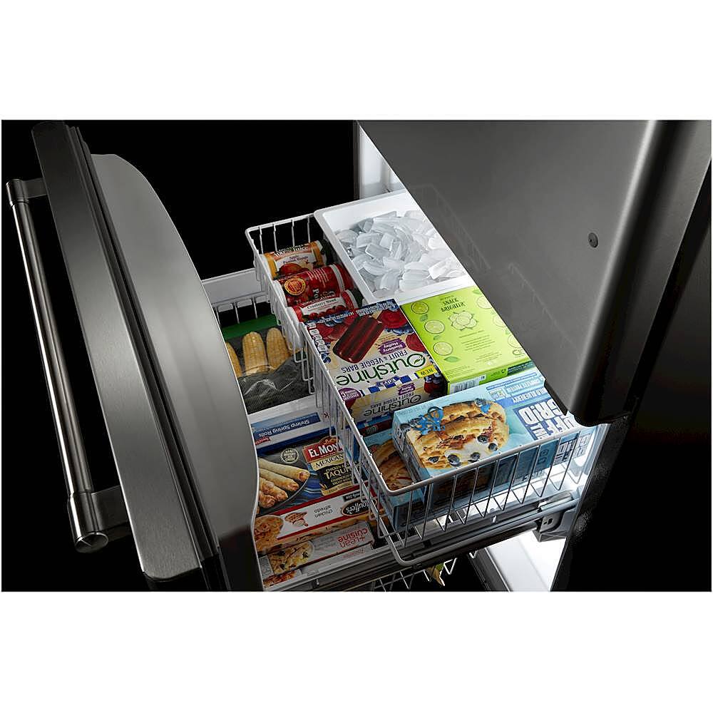 Alt View 16. Maytag - 22 Cu. Ft. Bottom-Freezer Refrigerator with Humidity-Controlled FreshLock Crispers - Fingerprint Resistant Stainless Steel.