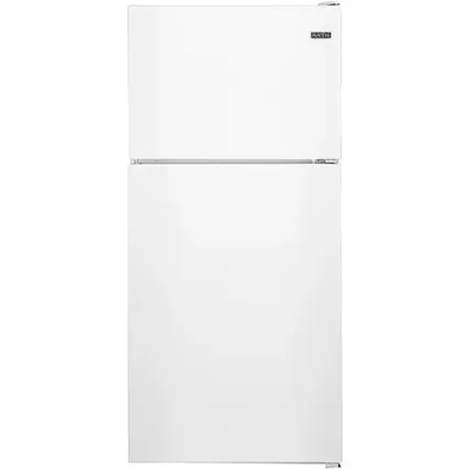 Front. Maytag - 18.1 Cu. Ft. Top-Freezer Refrigerator - White.