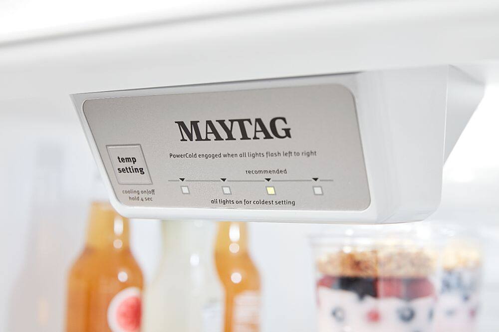 Alt View 17. Maytag - 18.1 Cu. Ft. Top-Freezer Refrigerator - White.