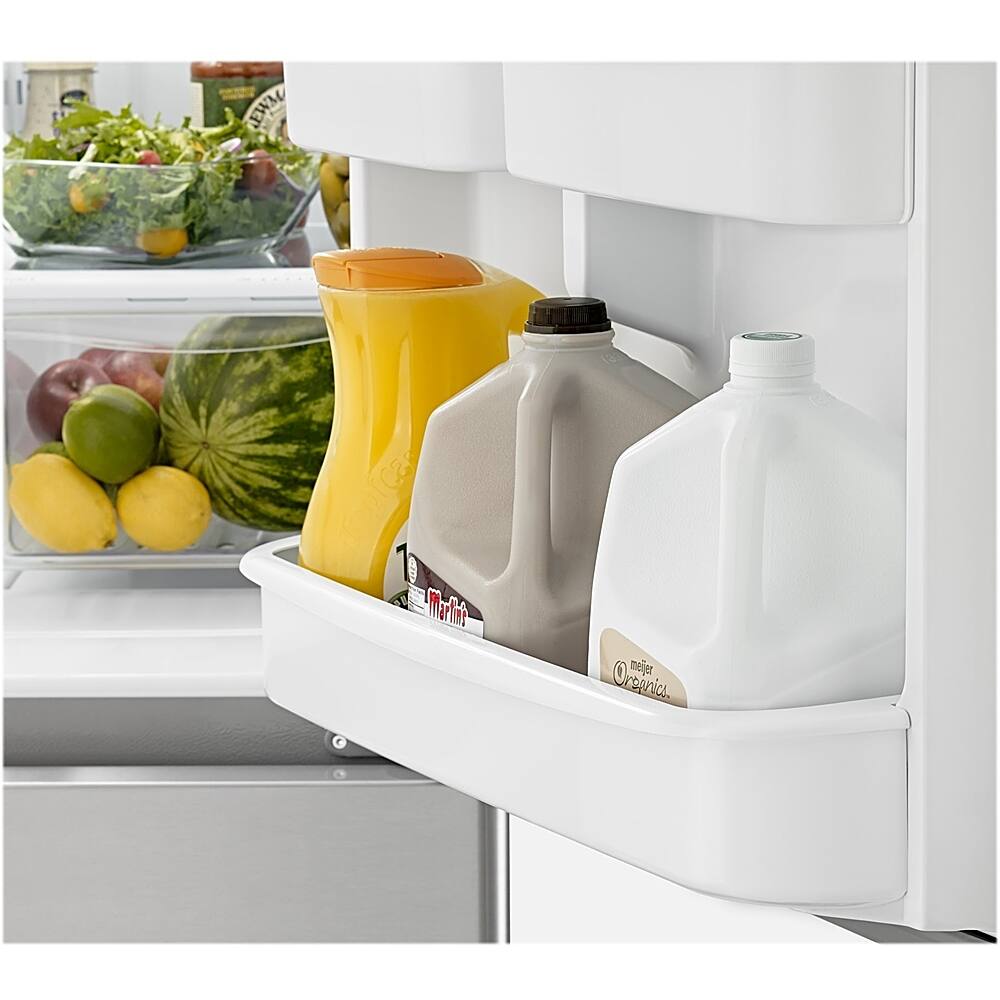 Alt View 15. Amana - 18 Cu. Ft. Bottom-Freezer Refrigerator with EasyFreezer Pull-Out Drawer - Stainless Steel.