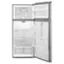 Angle. Whirlpool - 17.7 Cu. Ft. Top-Freezer Refrigerator - Monochromatic Stainless Steel.