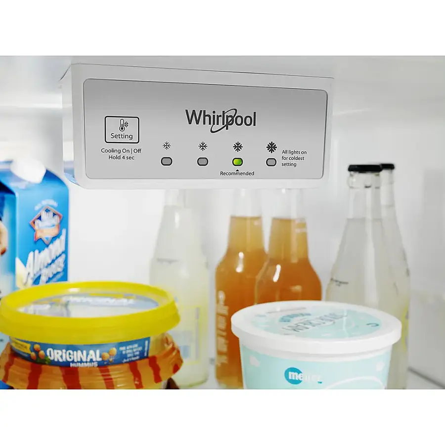 Alt View 11. Whirlpool - 17.7 Cu. Ft. Top-Freezer Refrigerator - Monochromatic Stainless Steel.