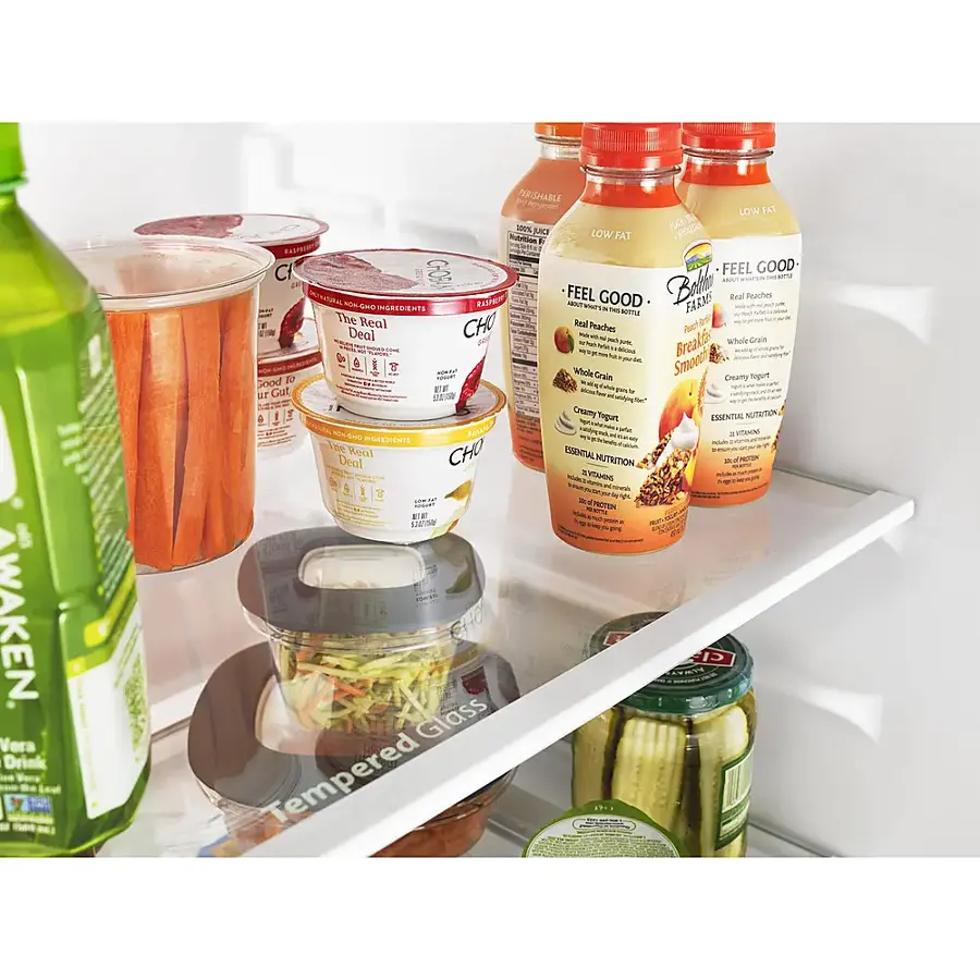 Alt View 13. Whirlpool - 17.7 Cu. Ft. Top-Freezer Refrigerator - Monochromatic Stainless Steel.