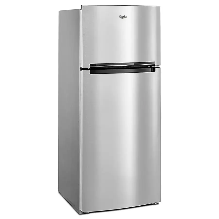 Alt View 3. Whirlpool - 17.7 Cu. Ft. Top-Freezer Refrigerator - Monochromatic Stainless Steel.