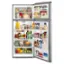Left. Whirlpool - 17.7 Cu. Ft. Top-Freezer Refrigerator - Monochromatic Stainless Steel.