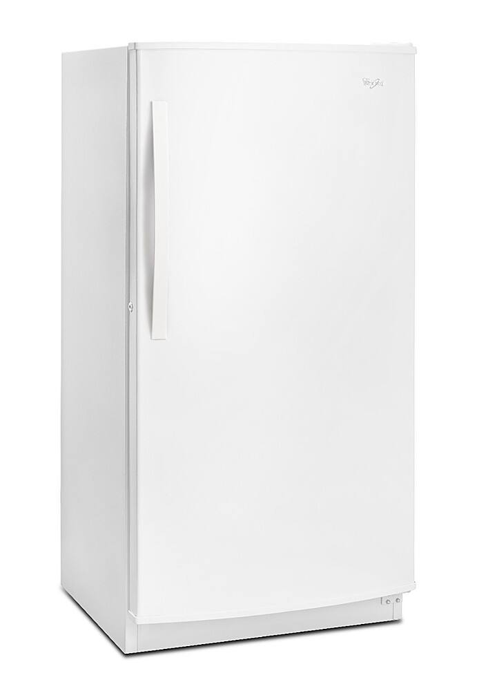 Angle. Whirlpool - 15.7 Cu. Ft. Frost-Free Upright Freezer - White.