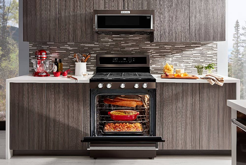 KitchenAid 5.8 Cu. Ft. Self-Cleaning Freestanding Gas True Convection ...