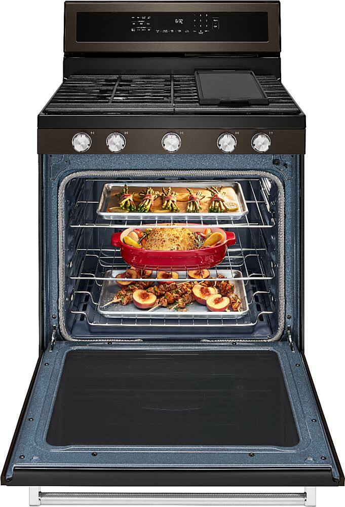 KitchenAid 5.8 Cu. Ft. Self-Cleaning Freestanding Gas True Convection ...