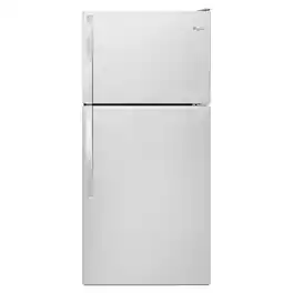Whirlpool - 18.2 Cu. Ft. Top-Freezer Refrigerator - Monochromatic Stainless Steel