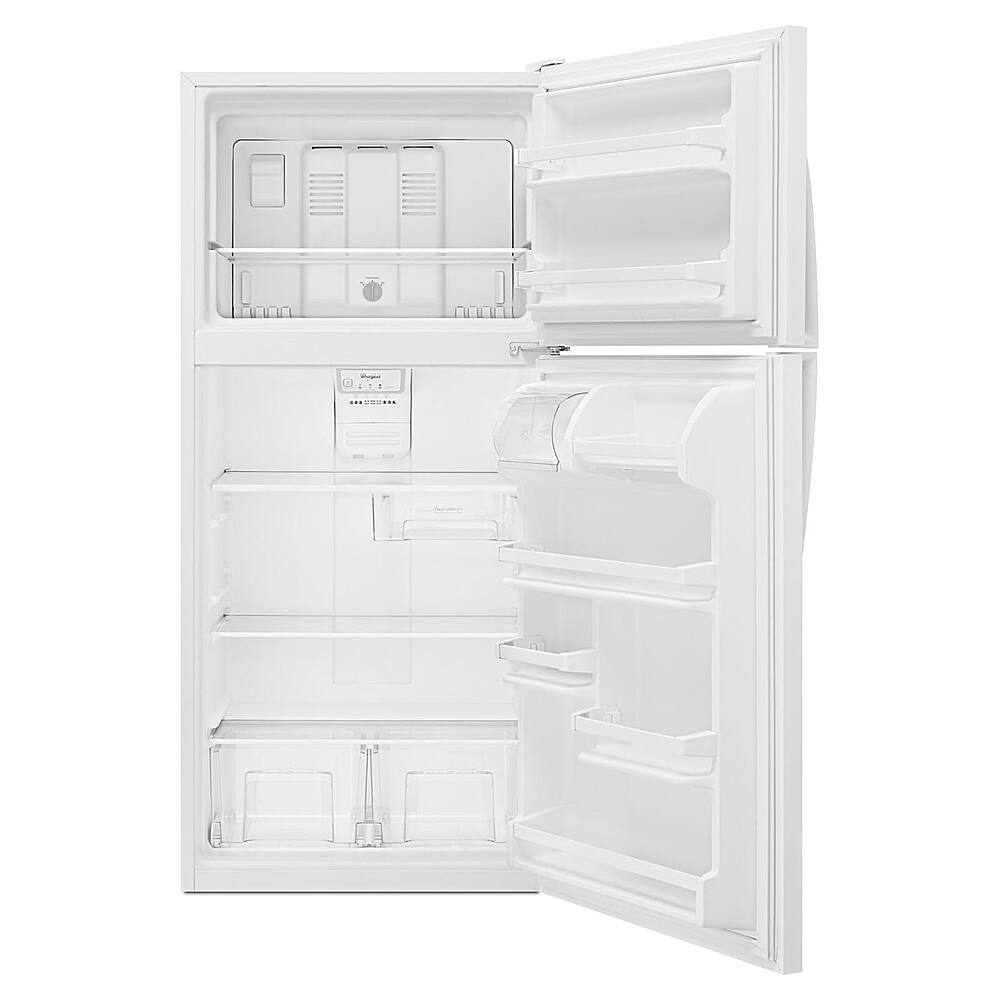 Angle. Whirlpool - 18.2 Cu. Ft. Top-Freezer Refrigerator - White.