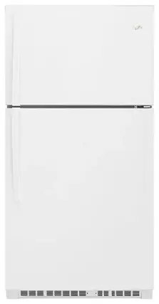 Front. Whirlpool - 21.3 Cu. Ft. Top-Freezer Refrigerator - White.