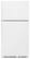 Front. Whirlpool - 21.3 Cu. Ft. Top-Freezer Refrigerator - White.