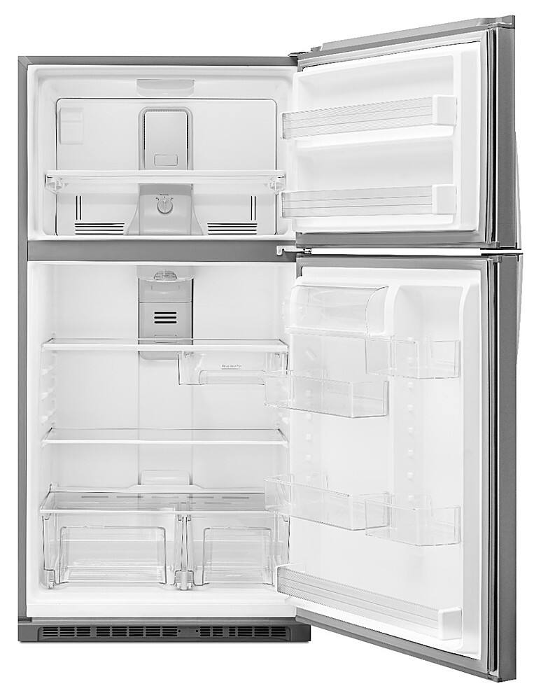 Alt View 1. Whirlpool - 21.3 Cu. Ft. Top-Freezer Refrigerator - Black.