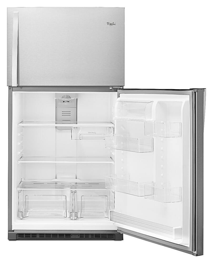 Alt View 5. Whirlpool - 21.3 Cu. Ft. Top-Freezer Refrigerator - Black.