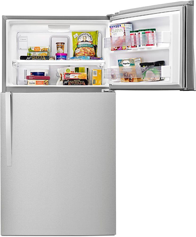 Alt View 11. Whirlpool - 21.3 Cu. Ft. Top-Freezer Refrigerator - Monochromatic Stainless Steel.