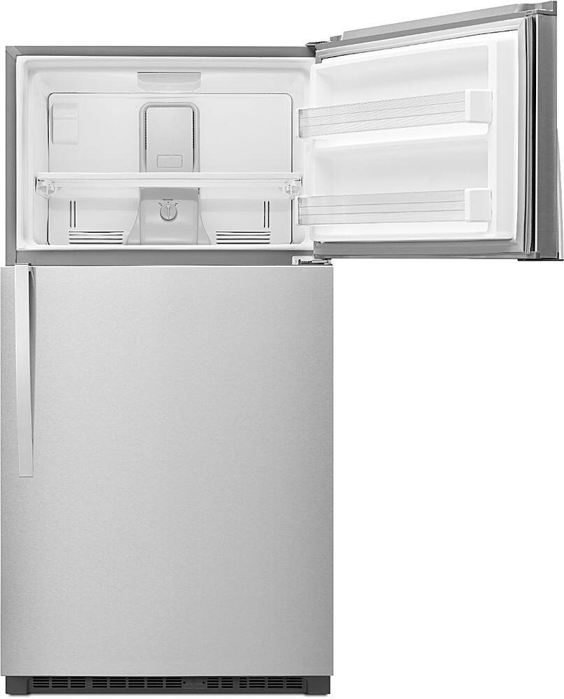 Alt View 12. Whirlpool - 21.3 Cu. Ft. Top-Freezer Refrigerator - Monochromatic Stainless Steel.