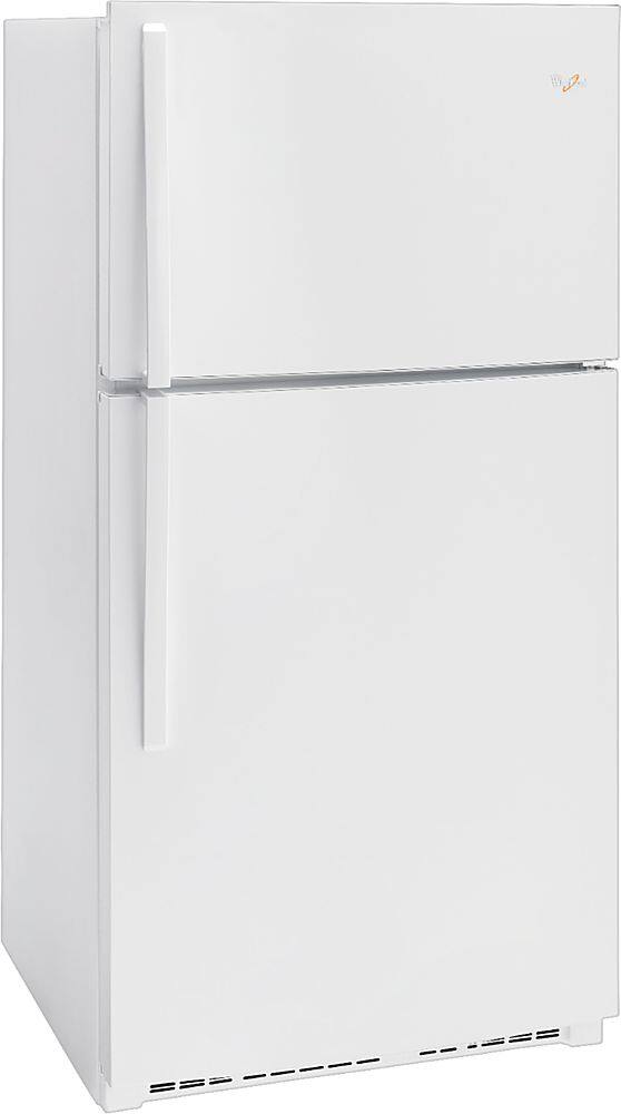 Angle. Whirlpool - 21.3 Cu. Ft. Top-Freezer Refrigerator - White.