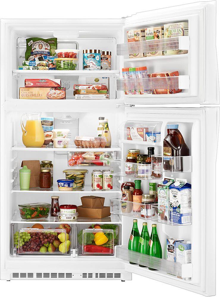 Alt View 1. Whirlpool - 21.3 Cu. Ft. Top-Freezer Refrigerator - White.