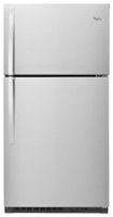 Whirlpool - 21.3 Cu. Ft. Top-Freezer Refrigerator - Monochromatic Stainless Steel - Front_Zoom