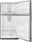 Alt View 1. Whirlpool - 21.3 Cu. Ft. Top-Freezer Refrigerator - Monochromatic Stainless Steel.
