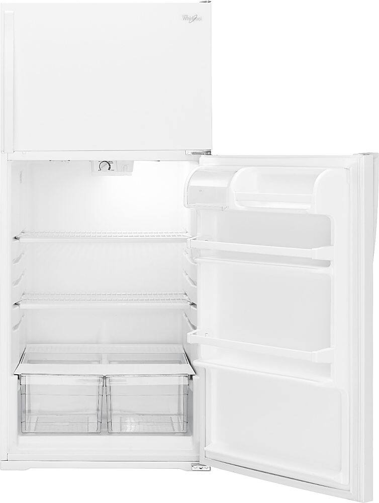 Alt View 1. Whirlpool - 14.3 Cu. Ft. Top-Freezer Refrigerator - White.