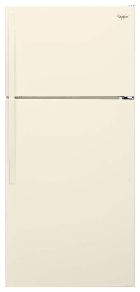 Whirlpool - 14.3 Cu. Ft. Top-Freezer Refrigerator - Biscuit - Front_Zoom