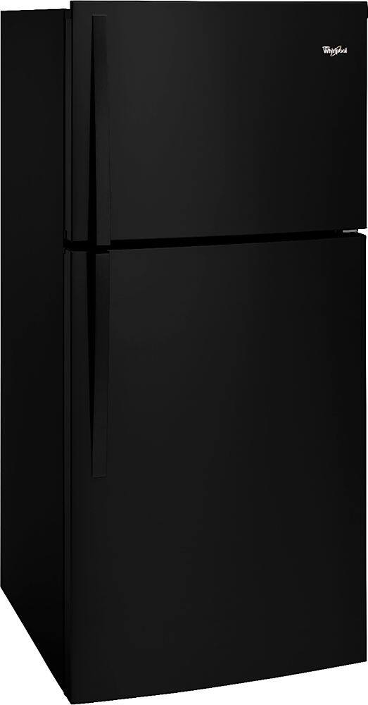 Angle. Whirlpool - 19.2 Cu. Ft. Top-Freezer Refrigerator - Black.