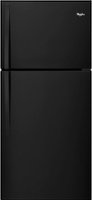 Whirlpool - 19.2 Cu. Ft. Top-Freezer Refrigerator - Black - Front_Zoom