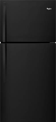 Whirlpool - 19.2 Cu. Ft. Top-Freezer Refrigerator - Black