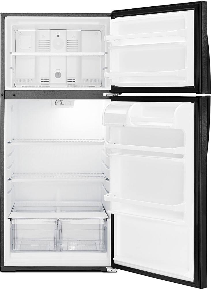 Alt View 12. Whirlpool - 14.3 Cu. Ft. Top-Freezer Refrigerator - Black.