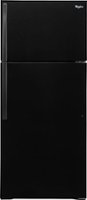 Whirlpool - 14.3 Cu. Ft. Top-Freezer Refrigerator - Black - Front_Zoom
