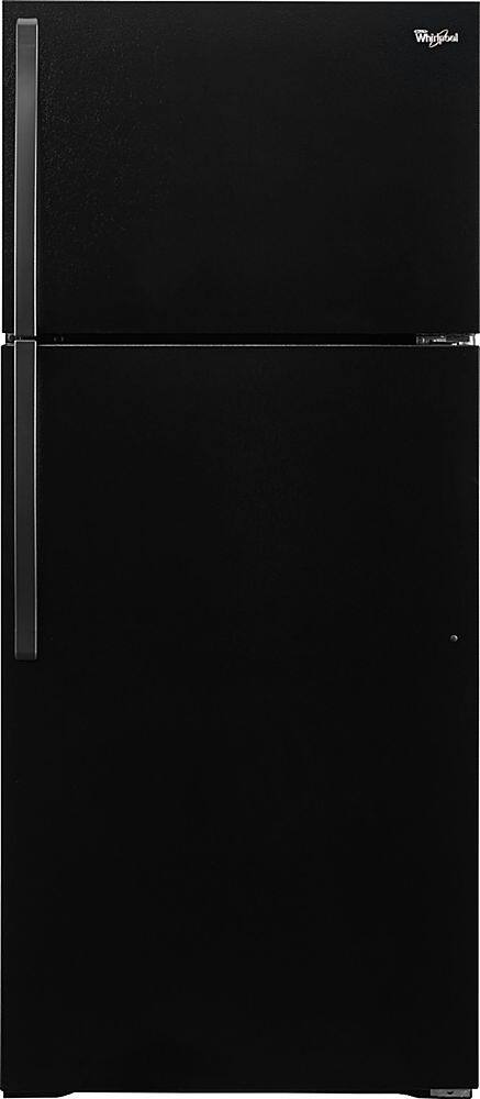Whirlpool - 14.3 Cu. Ft. Top-Freezer Refrigerator - Black