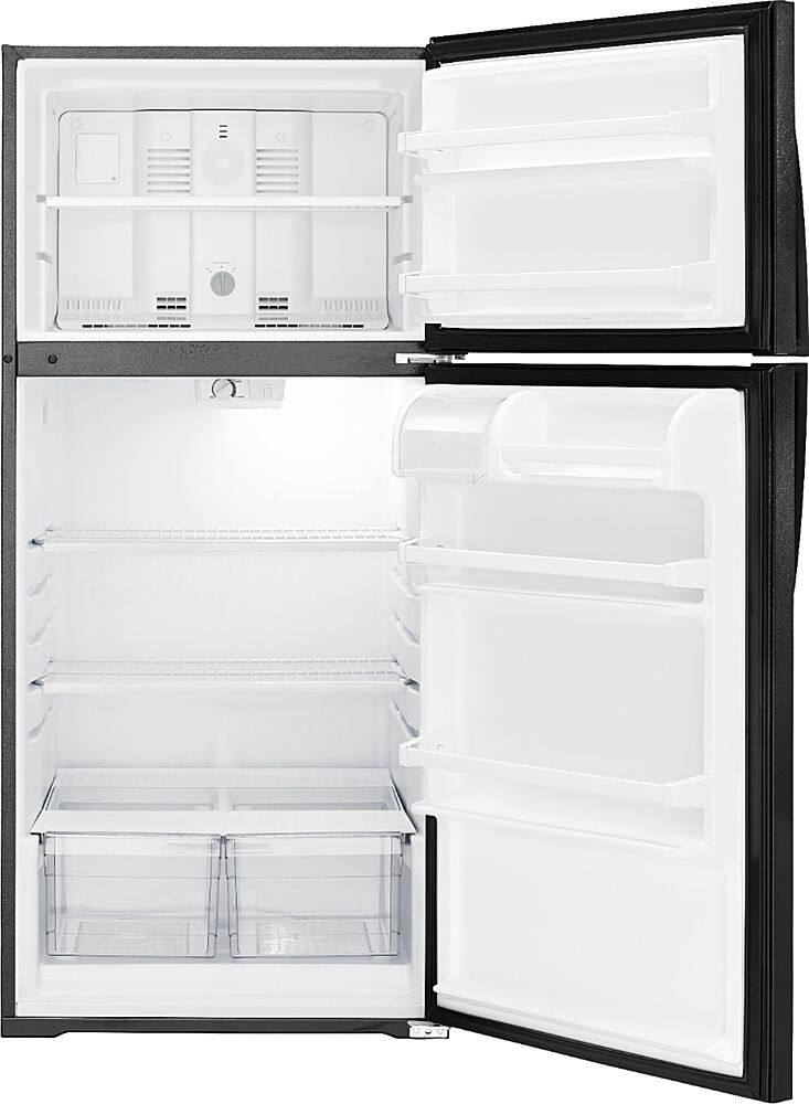 Alt View 13. Whirlpool - 14.3 Cu. Ft. Top-Freezer Refrigerator - Black.