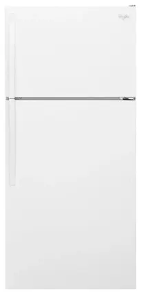 Front. Whirlpool - 14.3 Cu. Ft. Top-Freezer Refrigerator - White.
