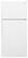 Front. Whirlpool - 14.3 Cu. Ft. Top-Freezer Refrigerator - White.