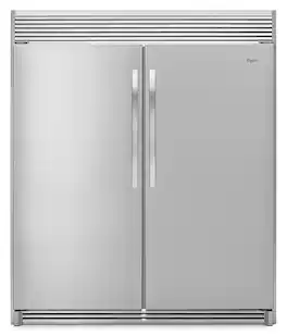 Whirlpool - SideKicks 17.7 Cu. Ft. Frost-Free Upright Freezer - Monochromatic Stainless Steel