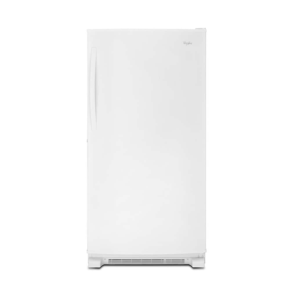 Front. Whirlpool - 19.6 Cu. Ft. Frost-Free Upright Freezer - White.