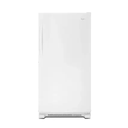 Front. Whirlpool - 19.6 Cu. Ft. Frost-Free Upright Freezer - White.