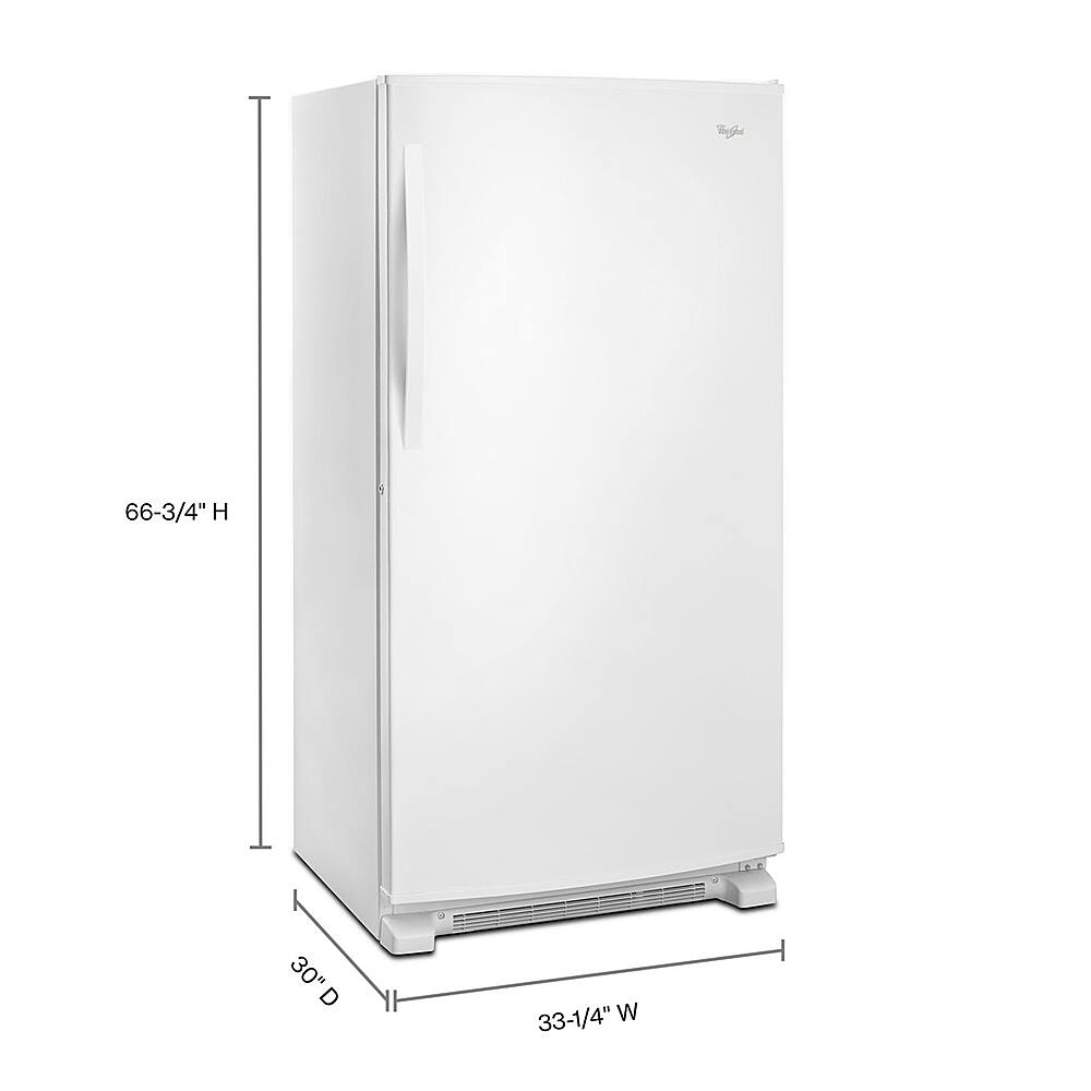Alt View 1. Whirlpool - 19.6 Cu. Ft. Frost-Free Upright Freezer - White.