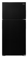 Amana - 14.4 Cu. Ft. Top-Freezer Refrigerator with Dairy Bin - Black - Front_Zoom