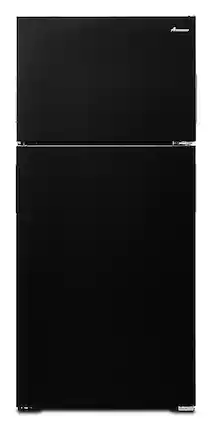 Amana - 14.4 Cu. Ft. Top-Freezer Refrigerator with Dairy Bin - Black