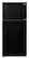 Front. Amana - 14.4 Cu. Ft. Top-Freezer Refrigerator with Dairy Bin - Black.