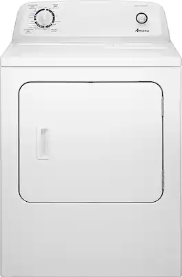 Amana - 6.5 Cu. Ft. Electric Dryer with Automatic Dryness Control - White