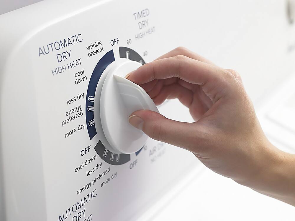 Alt View 14. Amana - 6.5 Cu. Ft. Electric Dryer with Automatic Dryness Control - White.