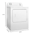 Alt View 1. Amana - 6.5 Cu. Ft. Electric Dryer with Automatic Dryness Control - White.