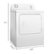 Alt View 1. Amana - 6.5 Cu. Ft. Electric Dryer with Automatic Dryness Control - White.