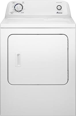 Amana - 6.5 Cu. Ft. Gas Dryer with Automatic Dryness Control - White