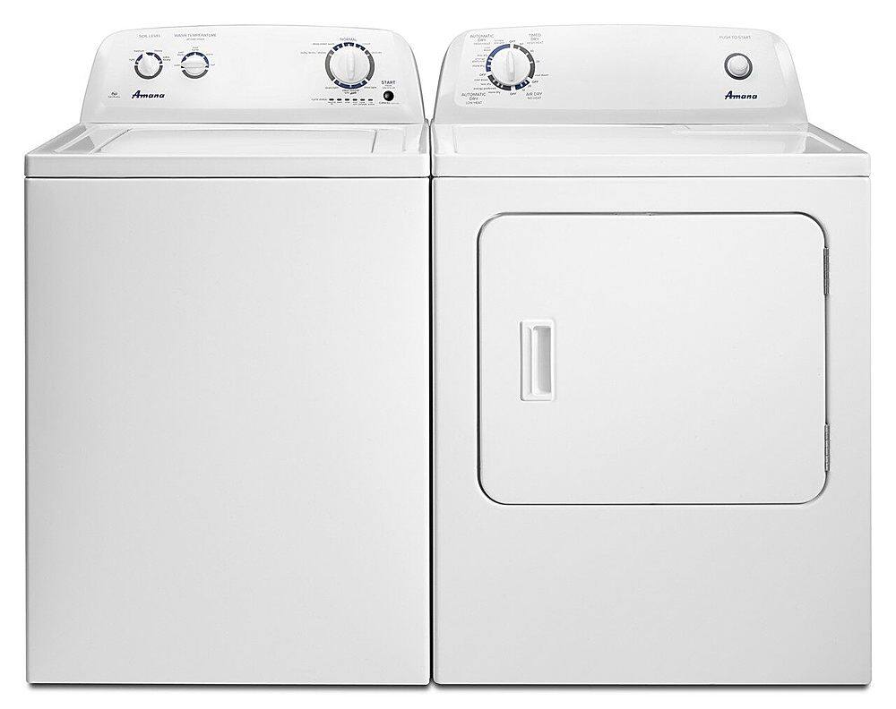 Alt View 13. Amana - 6.5 Cu. Ft. Gas Dryer with Automatic Dryness Control - White.