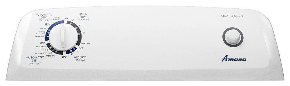 Alt View 2. Amana - 6.5 Cu. Ft. Gas Dryer with Automatic Dryness Control - White.