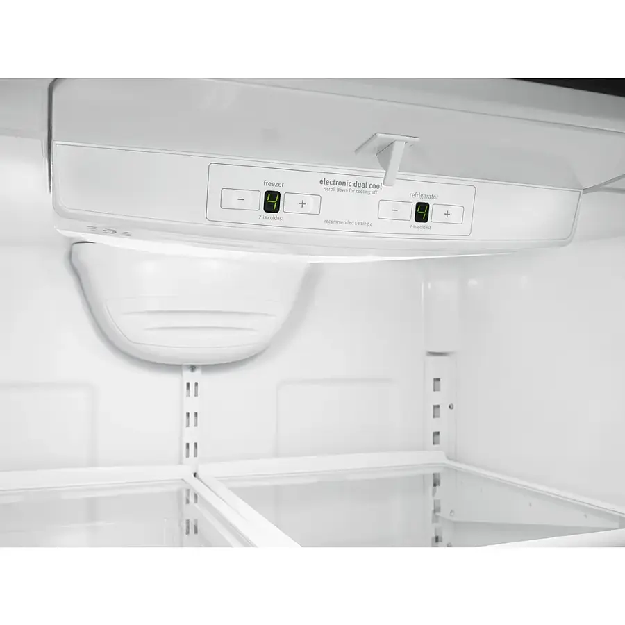 Alt View 4. Whirlpool - 21.9 Cu. Ft. Bottom-Freezer Refrigerator - Stainless steel.